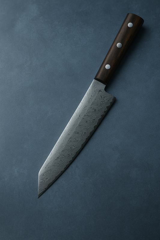 Couteau Santoku Japonais en Acier Damas